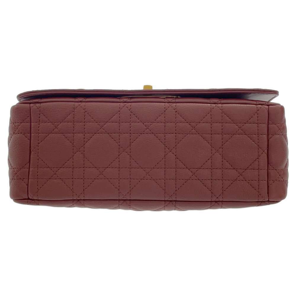 Christian Dior Chain Shoulder Bag Caro Cannage Bordeaux Red - Picture 4 of 12